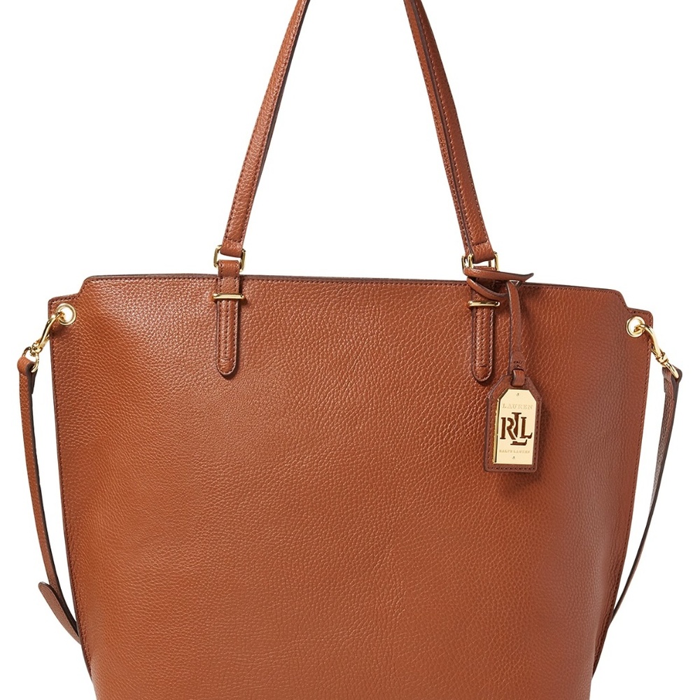Lauren Ralph Lauren- like-Leather Medium Abby Tote